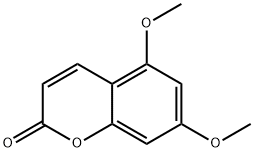 5,7-Dimethoxycoumarin Structure