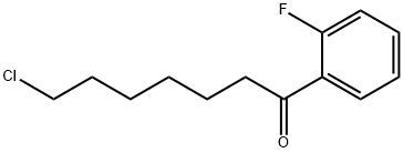 7-CHLORO-1-(2-FLUOROPHENYL)-1-OXOHEPTANE Structure