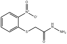 2-[(2-니트로페닐)티오]에타노하이드라자이드 구조식 이미지