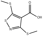 4-이소티아졸카르복실산,3,5-비스(메틸티오)- 구조식 이미지