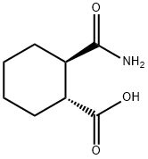 (R,R)-2-카바모일사이클로헥산카복실산 구조식 이미지