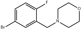4-[(5-브로모-2-플루오로페닐)메틸]모르폴린 구조식 이미지