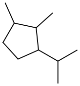 1-Isopropyl-2,3-dimethylcyclopentane Structure
