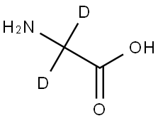 글리신-2,2-D2 구조식 이미지