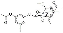 3-(Acetyloxy)-5-iodophenol-2’,3’,4’-tri-O-acetyl-β-D-glucuronide Methyl Ester Structure