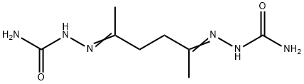 [5-(carbamoylhydrazinylidene)hexan-2-ylideneamino]urea Structure