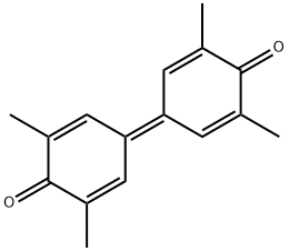 3,3',5,5'-테트라메틸디페노퀴논 구조식 이미지