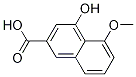 2-Naphthalenecarboxylic acid, 4-hydroxy-5-Methoxy- Structure