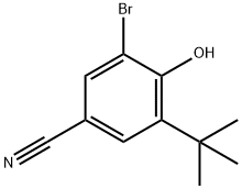 3-Bromo-5-tert-butyl-4-hydroxybenzonitrile Structure