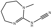 Cyanamide, (4,5,6,7-tetrahydro-1-methyl-1H-1,3-diazepin-2-yl)- (9CI) Structure