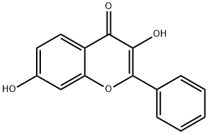 3,7-DIHYDROXYFLAVONE 구조식 이미지