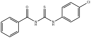 N-[(4-클로로페닐아미노)(티오카르보닐)]벤즈아미드 구조식 이미지
