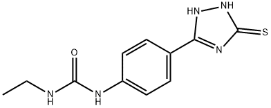 5-[4-(3-Ethylureido)phenyl]-1H-1,2,4-triazole-3-thiol Structure
