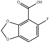 5-FLUORO-1,3-BENZODIOXOLE-4-CARBOXYLIC ACID Structure