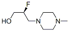 1-피페라진프로판올,-bta-플루오로-4-메틸-,(-bta-S)-(9CI) 구조식 이미지