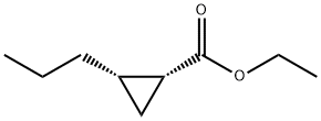 Cyclopropanecarboxylic acid, 2-propyl-, ethyl ester, (1R,2S)- (9CI) Structure