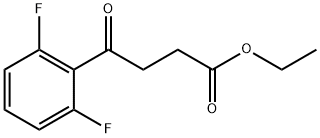ETHYL 4-(2,6-DIFLUOROPHENYL)-4-OXOBUTYRATE Structure
