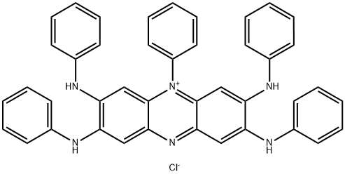 5-페닐-2,3,7,8-테트라키스(페닐아미노)페나지늄클로라이드 구조식 이미지