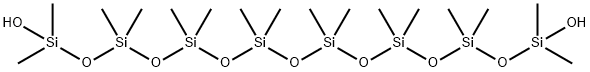 1,15-Dihydroxy hexadecamethyl octasiloxane Structure