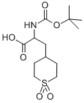 2-N-BOC-AMINO-3[4-(1,1-DIOXO-TETRAHYDRO-THIOPYRANYL)!PROPIONIC ACID, 95 구조식 이미지