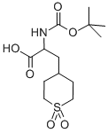 2-N-BOC-AMINO-3[4-(1,1-DIOXO-TETRAHYDRO-THIOPYRANYL)!PROPIONIC ACID, 95 Structure