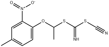 메틸[(4-메틸-2-니트로페녹시)메틸]시아노카본이미도디티오에이트 구조식 이미지