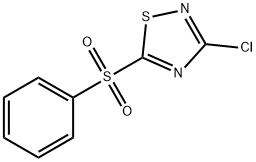 3-클로로-5-페닐설포닐-1,2,4-티아디아졸 구조식 이미지