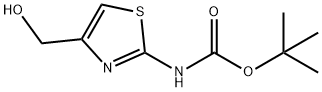 (4-Hydroxymethylthiazol-2-yl)carbamic acid tert-butyl ester Structure