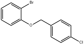 1-bromo-2-[(4-chlorophenyl)methoxy]benzene Structure