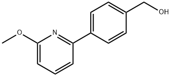 4-(4-메틸피리딘-2-일)벤질알코올 구조식 이미지
