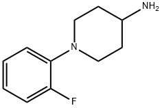 1-(2-플루오로페닐)피페리딘-4-아민 구조식 이미지