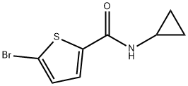 2-Thiophenecarboxamide,5-bromo-N-cyclopropyl-(9CI) 구조식 이미지