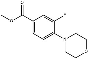 Methyl 3-Fluoro-4-Morpholinobenzoate Structure