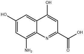 2-퀴놀린카르복실산,8-아미노-4,6-디히드록시-(9CI) 구조식 이미지