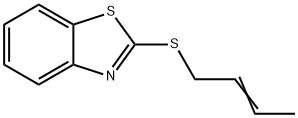 Benzothiazole, 2-(2-butenylthio)- (9CI) Structure