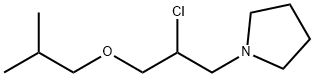1-[2-클로로-3-(2-메틸프로폭시)프로필]피롤리딘 구조식 이미지
