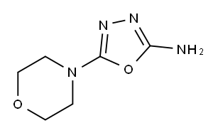 5-MORPHOLIN-4-YL-1,3,4-OXADIAZOL-2-YLAMINE 구조식 이미지