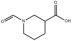 3-Piperidinecarboxylic acid, 1-formyl- (9CI) 구조식 이미지