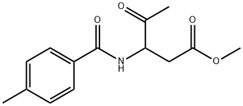 METHYL 3-[(4-METHYLBENZOYL)AMINO]-4-OXOPENTANOATE Structure