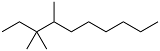 3,3,4-Trimethyldecane Structure