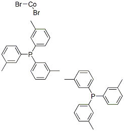 디브로모비스[트리스(m-톨릴)포스핀]코발트 구조식 이미지