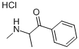 (+/-)-2-(METHYLAMINO)PROPIOPHENONE HYDROCHLORIDE 구조식 이미지