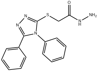 (4,5-DIPHENYL-4H-[1,2,4]TRIAZOL-3-YLSULFANYL)-ACETIC ACID HYDRAZIDE Structure