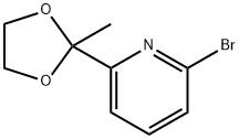 2-Bromo-6-(2-methyl-1,3-dioxolan-2-yl)pyridine 구조식 이미지