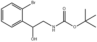 [2-(2-BROMOPHENYL)-2-HYDROXYETHYL]-CARBAMIC ACID 1,1-DIMETHYLETHYL ESTER Structure