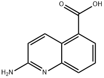 5-Quinolinecarboxylicacid,2-amino-(9CI) Structure