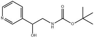 [2-HYDROXY-2-(3-PYRIDINYL)ETHYL]-CARBAMIC ACID 1,1-DIMETHYLETHYL ESTER Structure