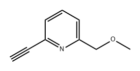 Pyridine, 2-ethynyl-6-(methoxymethyl)- (9CI) Structure