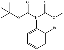 Imidodicarbonic acid, (2-bromophenyl)-, 1,1-dimethylethyl methyl ester (9CI) Structure
