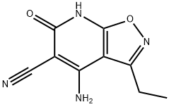 Isoxazolo[5,4-b]pyridine-5-carbonitrile, 4-amino-3-ethyl-6,7-dihydro-6-oxo- (9CI) Structure